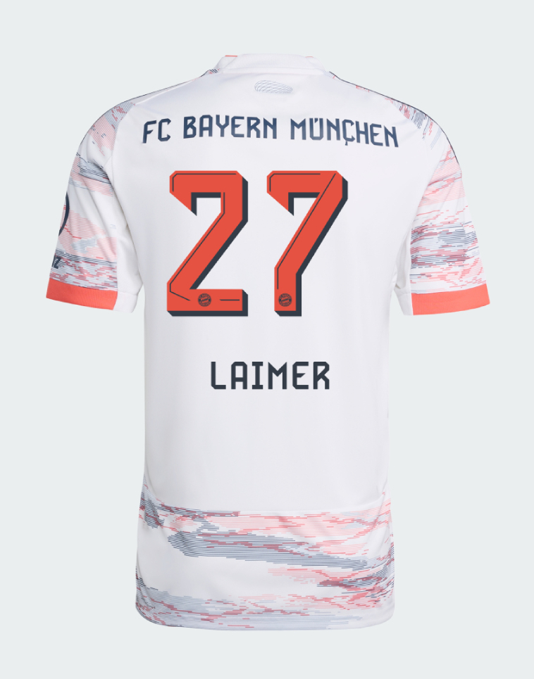 Bayern Munich Away Laimer 27 Jersey 25-26