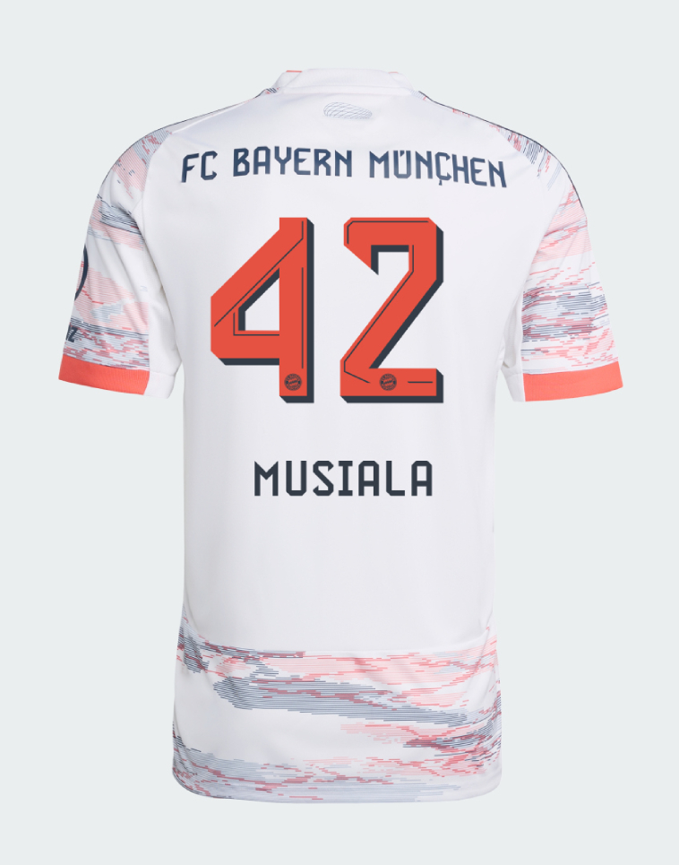 Bayern Munich Away Musiala 42 Jersey 25-26