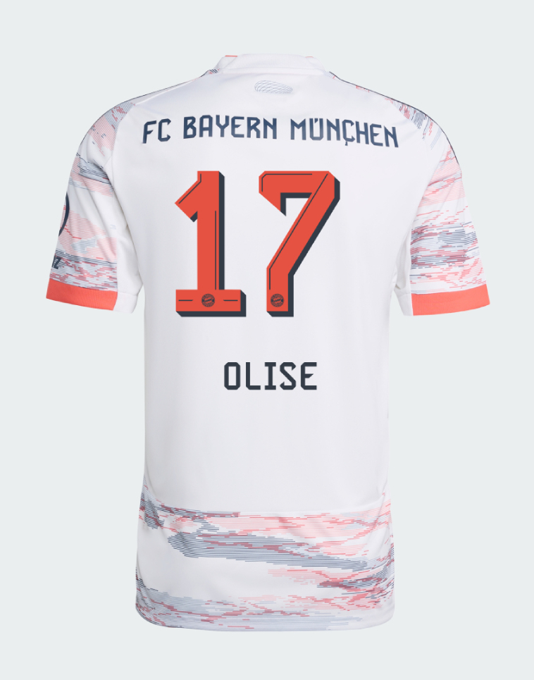 Bayern Munich Away Olise 17 Jersey 25-26