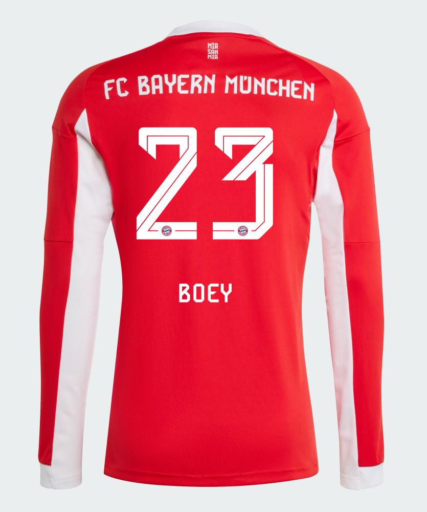 Bayern Munich Home Boey 23 Long Sleeve Jersey 25-26