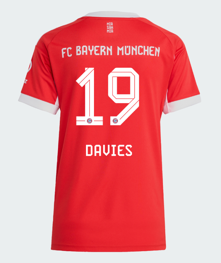 Bayern Munich Home Davies 19 Women Jersey 25-26