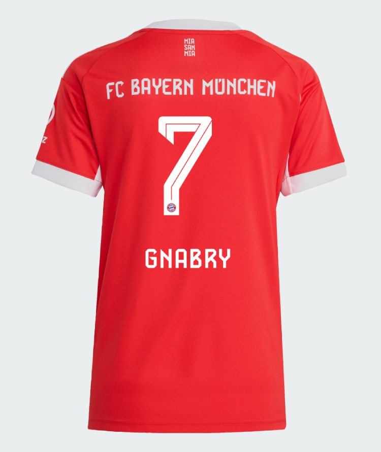 Bayern Munich Home Gnabry 7 Women Jersey 25-26