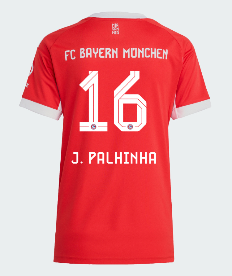 Bayern Munich Home J. Palhinha 16 Women Jersey 25-26