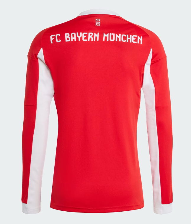Bayern Munich Home Long Sleeve Jersey 25-26