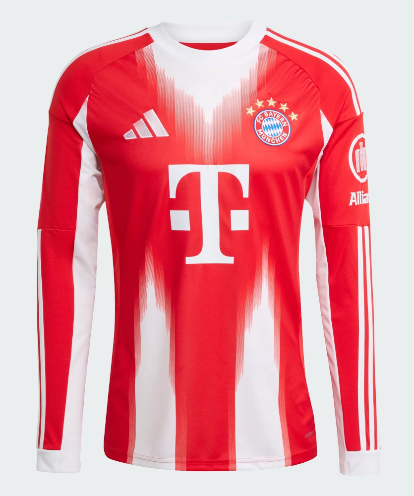 Bayern Munich Home Long Sleeve Players Jersey 25-26