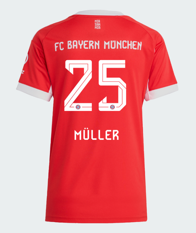 Bayern Munich Home Müller 25 Women Jersey 25-26