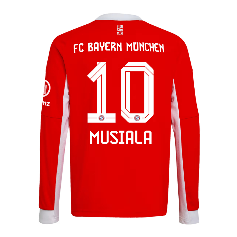 Bayern Munich Home Musiala 10 Long Sleeve Jersey 25-26
