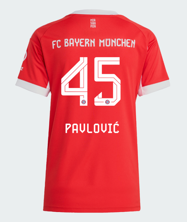 Bayern Munich Home Pavlović 45 Women Jersey 25-26
