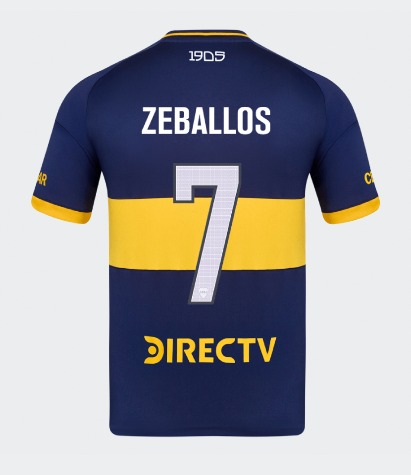 Boca Juniors Home ZEBALLOS 7 Jersey 25-26