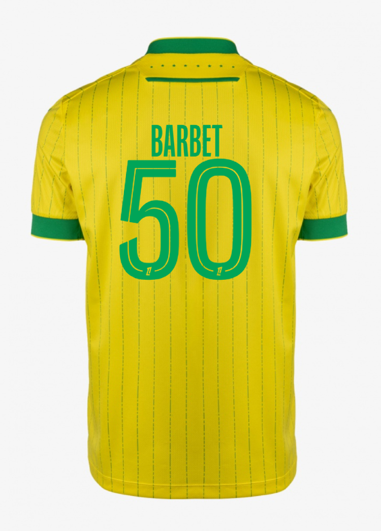 FC Nantes Home BARBET 50 Jersey 25-26