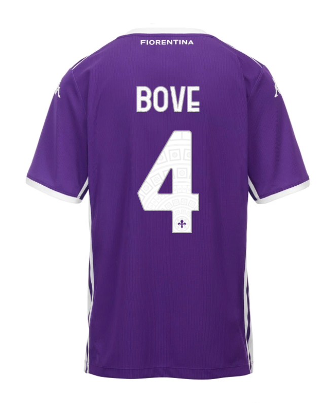 Fiorentina Home BOVE 4 Jersey 25-26