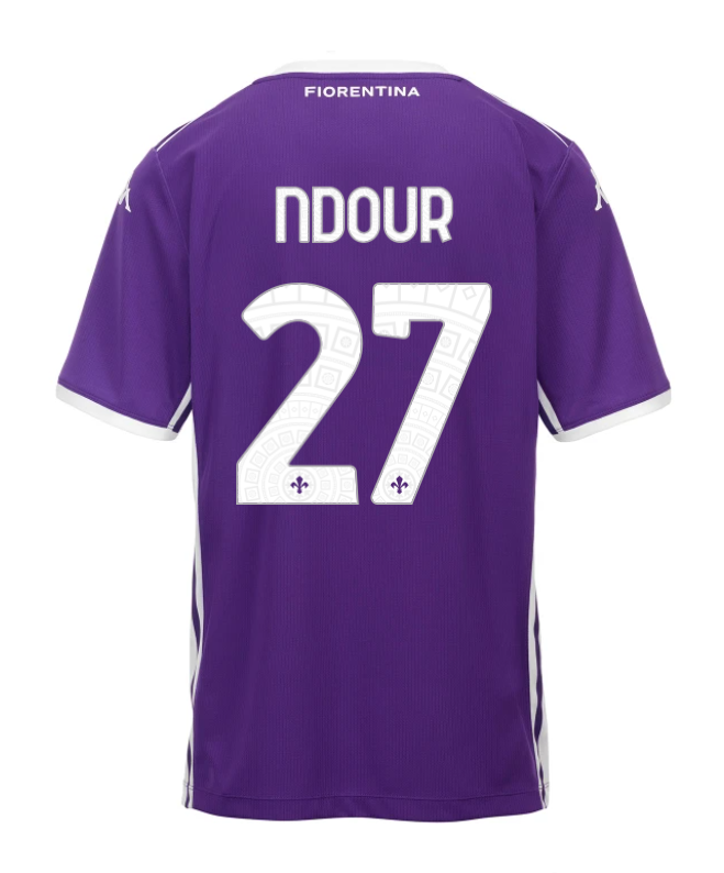 Fiorentina Home NDOUR 27 Jersey 25-26