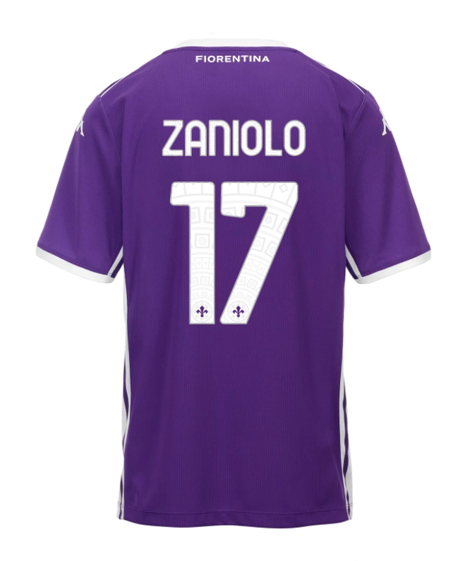 Fiorentina Home ZANIOLO 17 Jersey 25-26