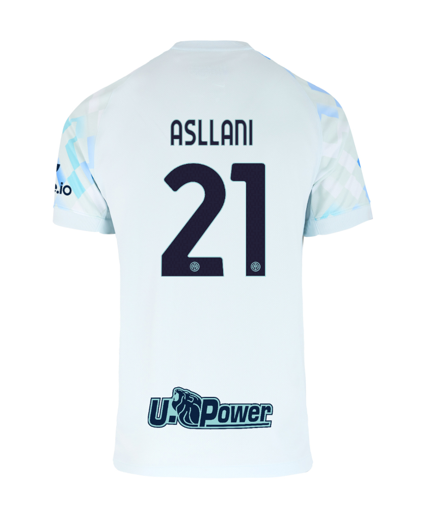 Inter Milan Away ASLLANI 21 Jersey 25-26