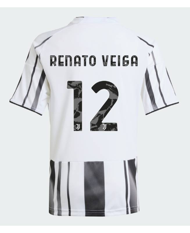 Juventus Home RENATO VEIGA 12 Jeep Sponsor Jersey 25-26