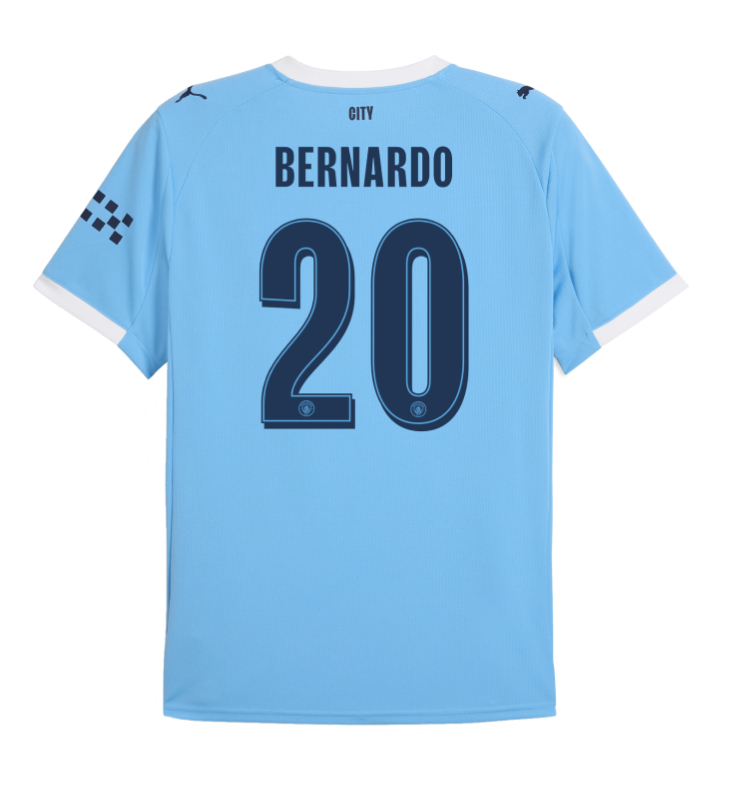 Manchester City Home Bernardo 20 UCL Jersey 25-26