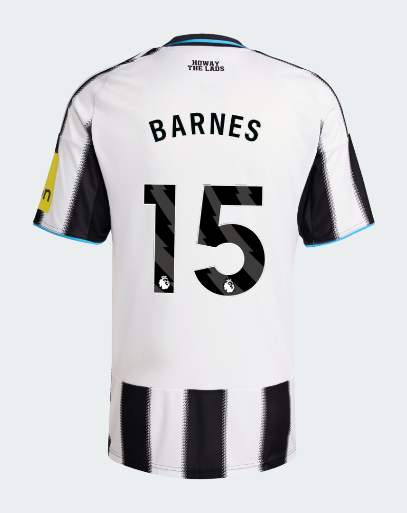Newcastle United Home BARNES 15 Jersey 25-26