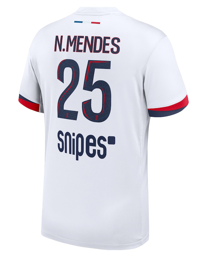 PSG Away N. Mendes 25 Jersey 25-26