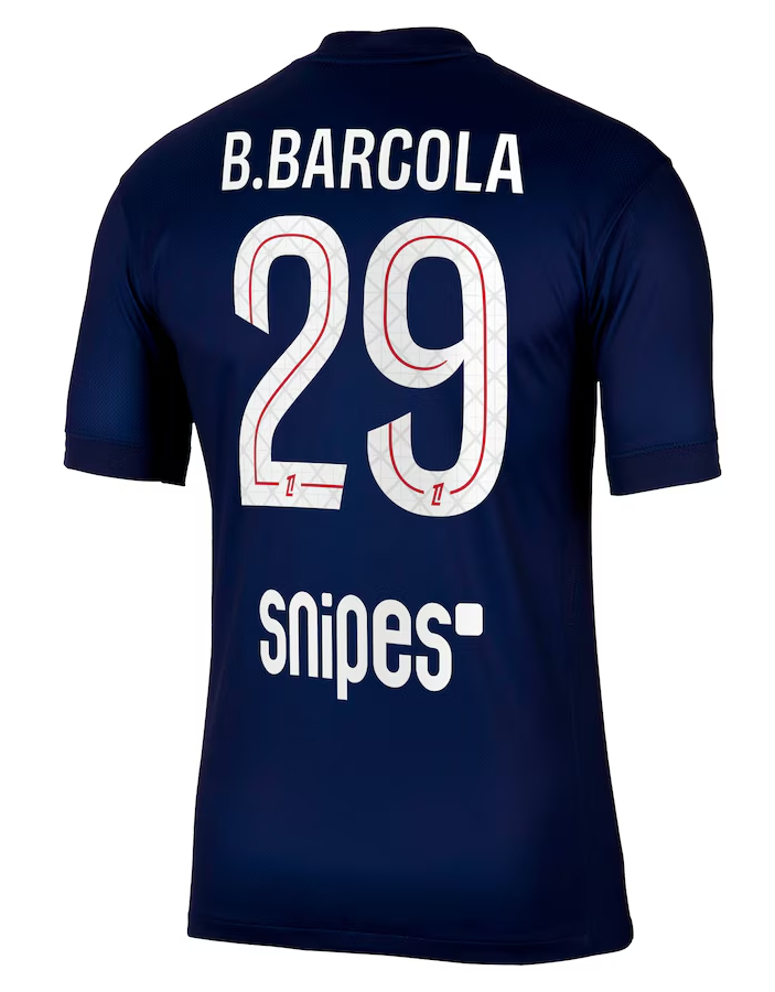 PSG Home B.Barcola 29 Jersey 25-26