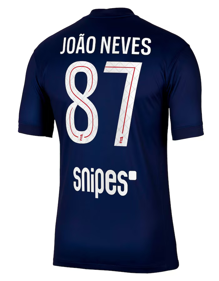 PSG Home João Neves 87 Jersey 25-26