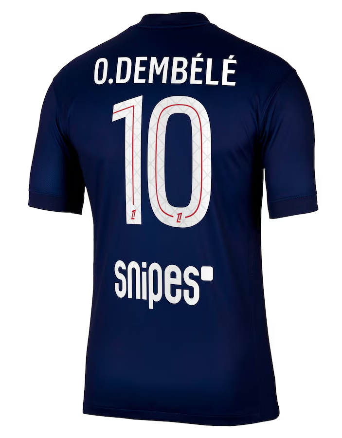 PSG Home O.Dembélé 10 Jersey 25-26