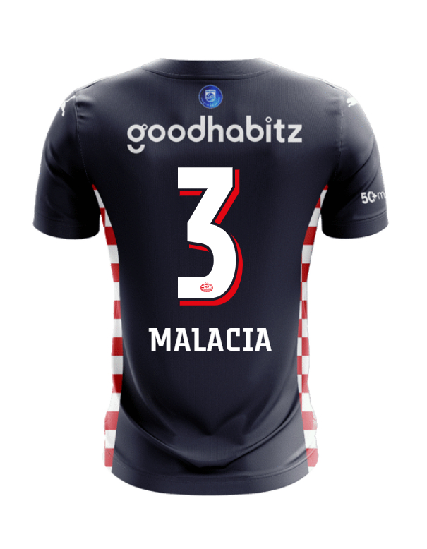 PSV Eindhoven Away Malacia 3 Jersey 25-26