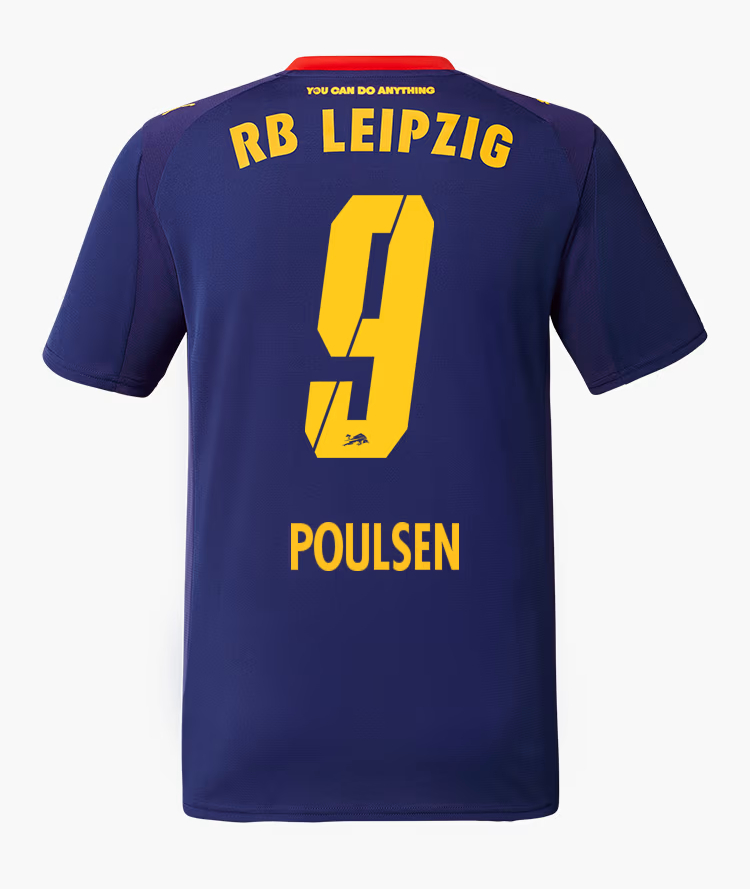 RB Leipzig Away POULSEN 9 Jersey 25-26