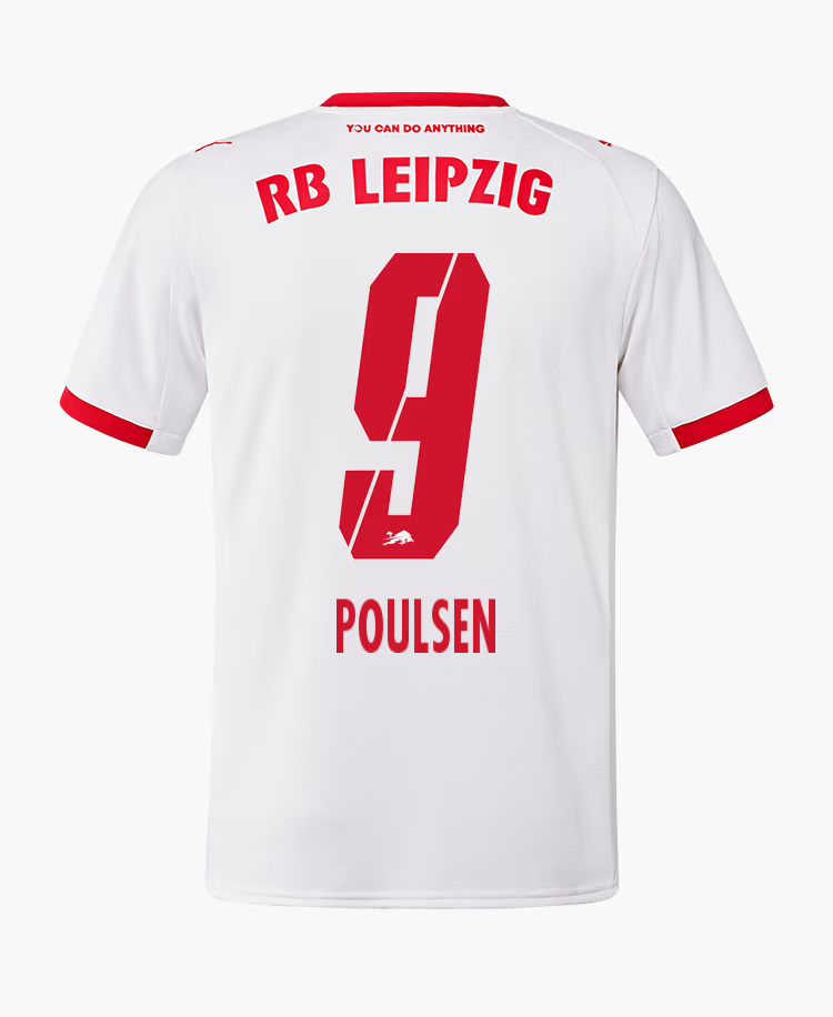 RB Leipzig Home POULSEN 9 Jersey 25-26
