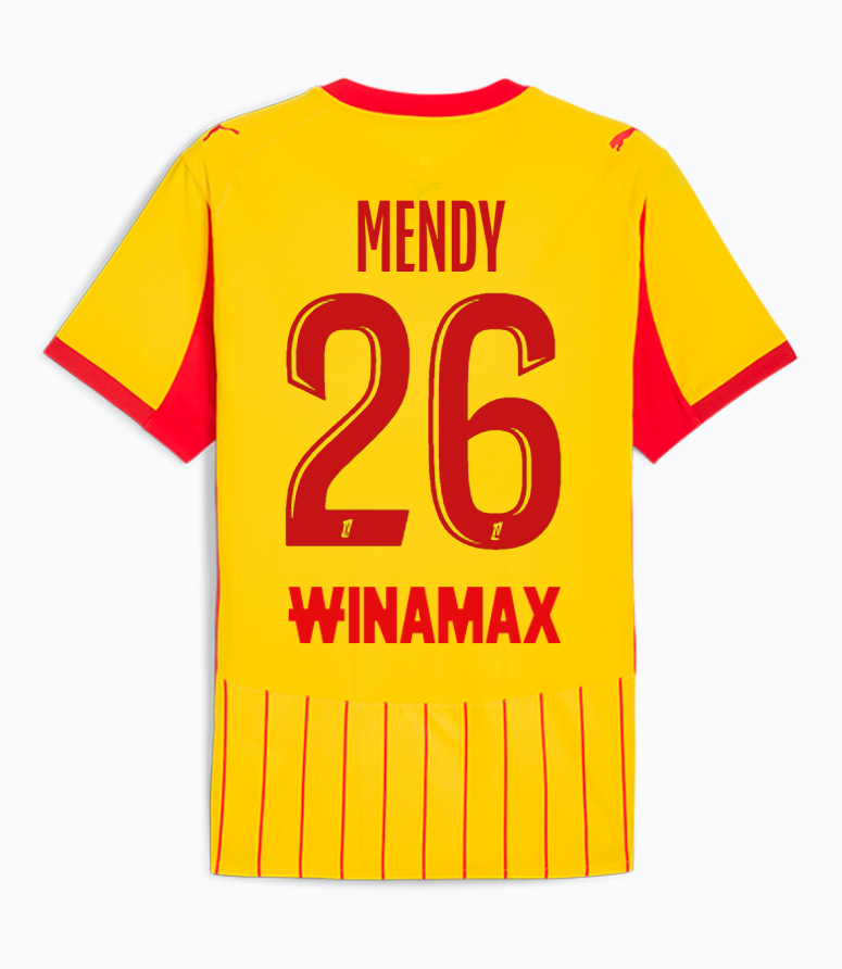 RC Lens Home MENDY 26 Jersey 25-26