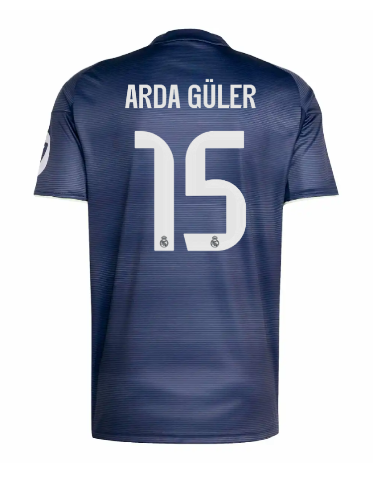 Real Madrid Away Arda Güler 15 Jersey 25-26