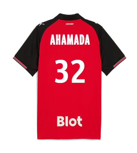 Rennais Home AHAMADA 32 Jersey 25-26