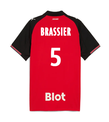 Rennais Home BRASSIER 5 Jersey 25-26