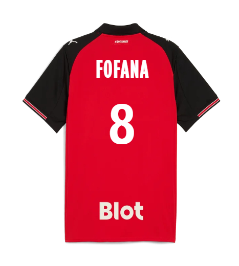 Rennais Home FOFANA 8 Jersey 25-26