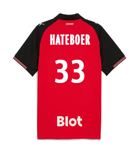 Rennais Home HATEBOER 33 Jersey 25-26