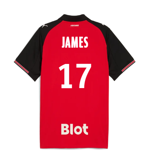 Rennais Home JAMES 17 Jersey 25-26