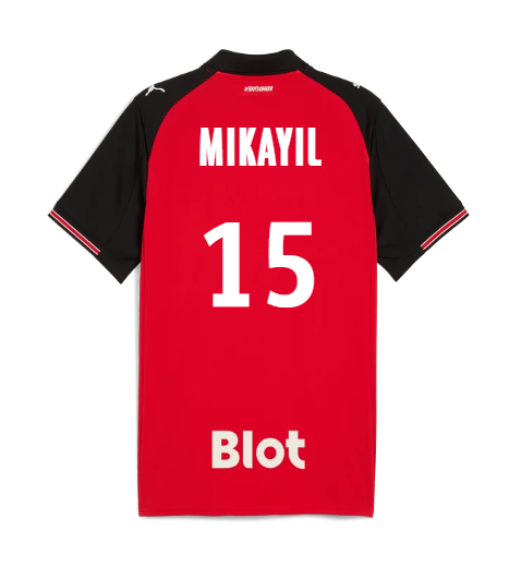 Rennais Home MIKAYIL 15 Jersey 25-26