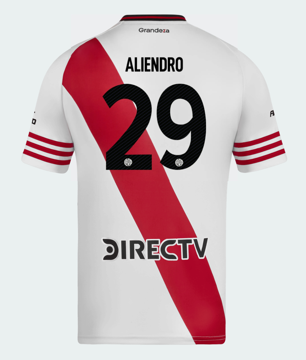 River Plate Home Aliendro 29 Jersey 25-26