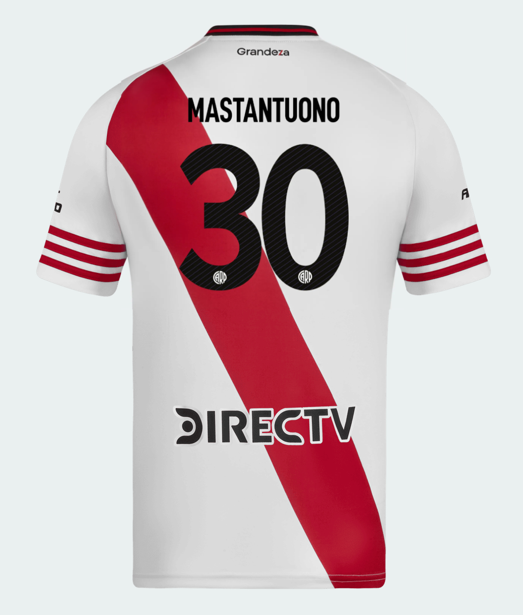 River Plate Home Mastantuono 30 Jersey 25-26