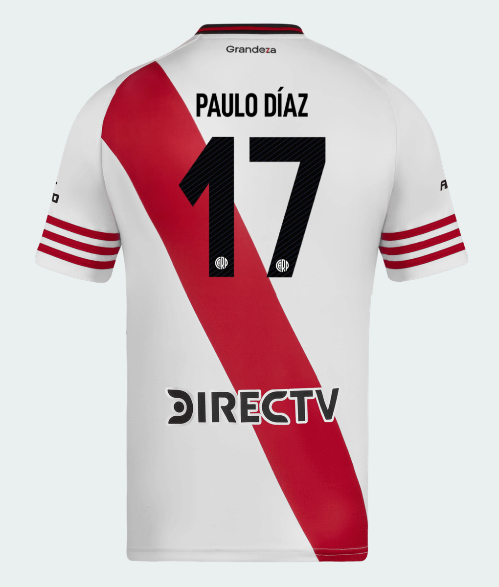 River Plate Home Paulo Díaz 17 Jersey 25-26