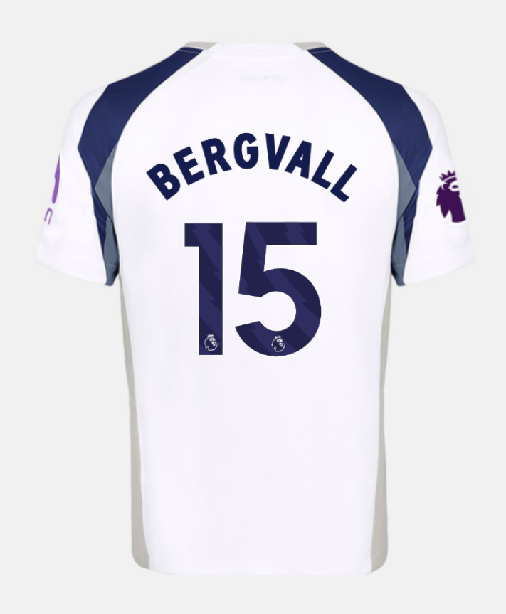 Tottenham Hotspur Home BERGVALL 15 Jersey 25-26