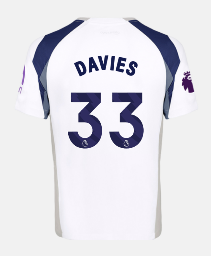 Tottenham Hotspur Home DAVIES 33 Jersey 25-26