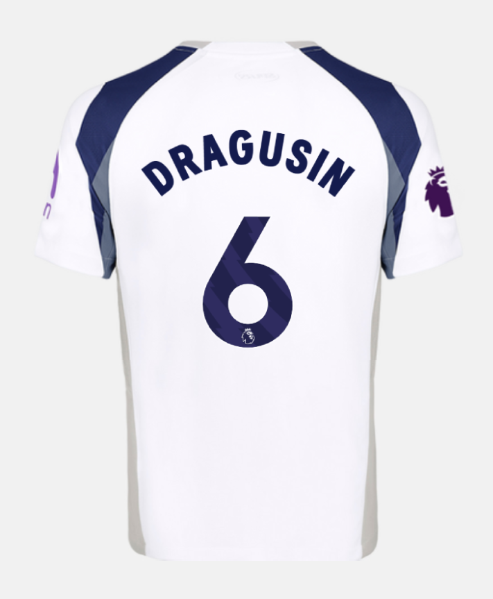 Tottenham Hotspur Home DRAGUSIN 6 Jersey 25-26