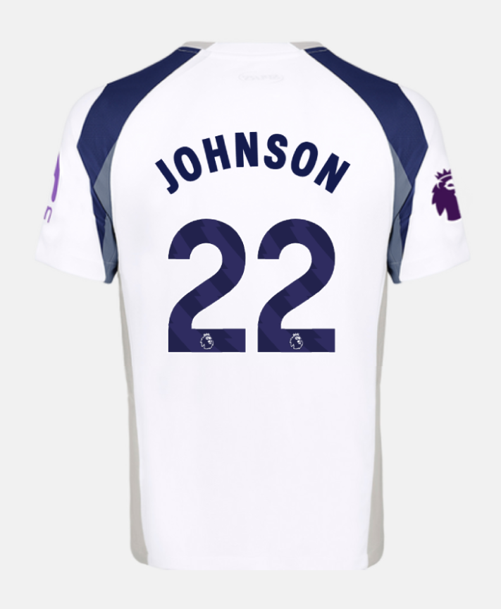 Tottenham Hotspur Home JOHNSON 22 Jersey 25-26