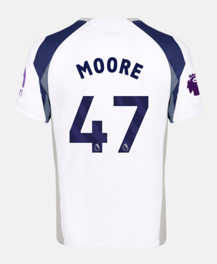 Tottenham Hotspur Home MOORE 47 Jersey 25-26