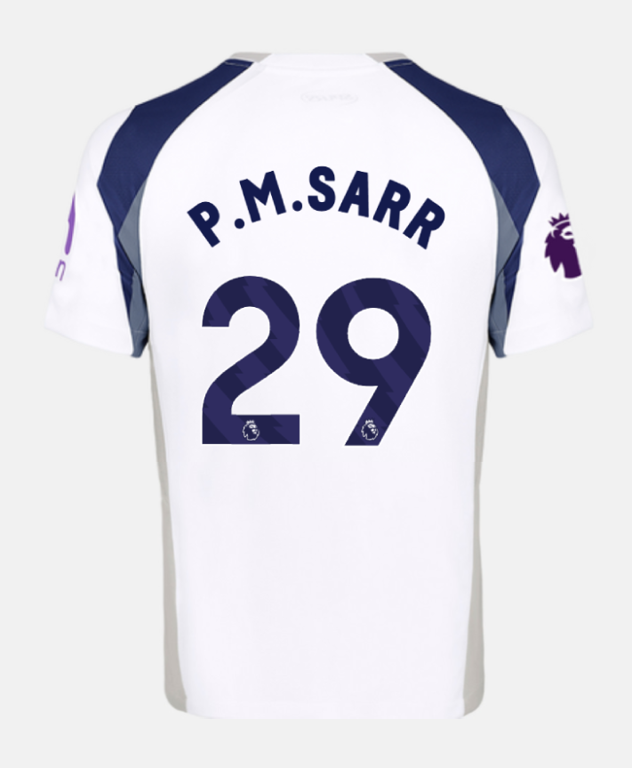 Tottenham Hotspur Home P.M.SARR 29 Jersey 25-26