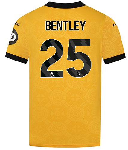 Wolverhampton Wanderers Home BENTLEY 25 Jersey 25-26