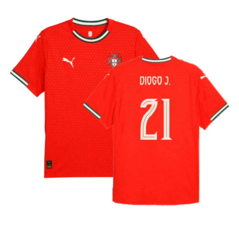 2025 Portugal Home Diogo Jota 21 Jersey