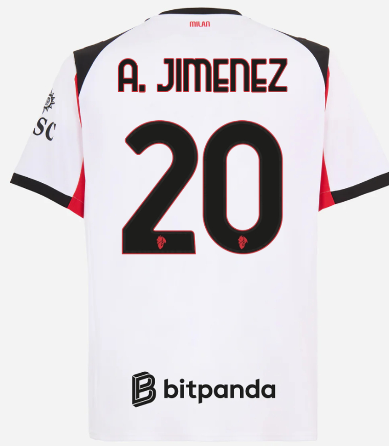 AC Milan Away A. JIMENEZ 20 Jersey 25-26