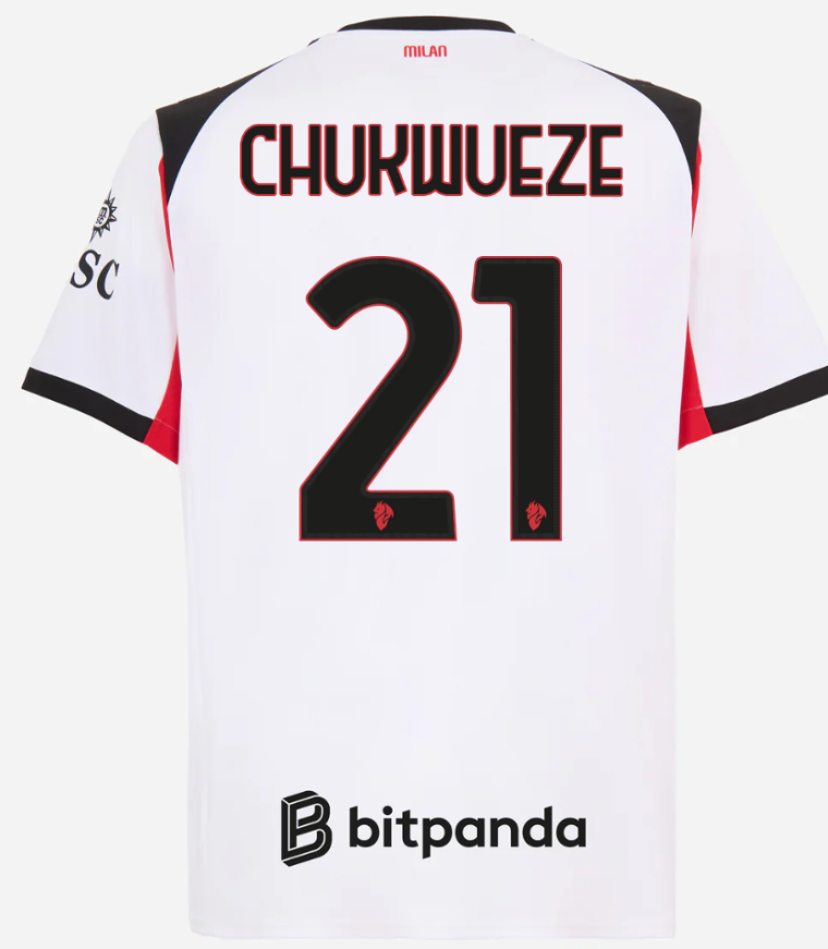 AC Milan Away CHUKWUEZE 21 Jersey 25-26