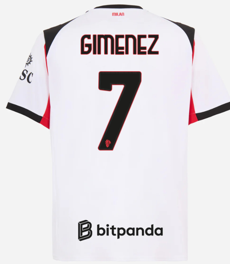 AC Milan Away GIMENEZ 7 Jersey 25-26